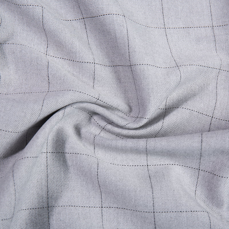 FX54237 Özel Tasarımlar Polyester Viskoz Çek Takım Takım Kumaşı SPANDEX ile Üniformalar için